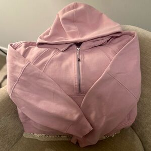 Lululemon Oversized Half-Zip Hoodie in Pink Peony (M/L)